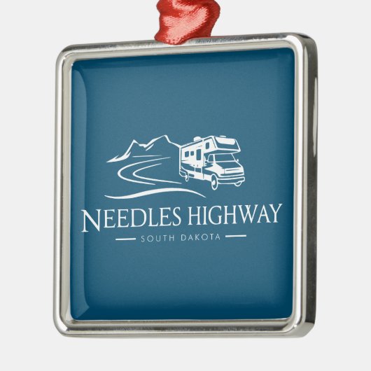 Needles Highway South Dakota Freizeitfahrzeug Ornament Aus Metall (Links)
