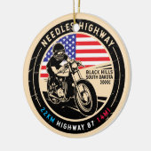 Needles Highway South Dakota Motorrad Keramik Ornament (Links)