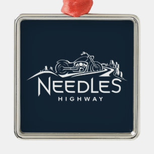 Needles Highway South Dakota Motorrad Ornament Aus Metall