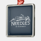 Needles Highway South Dakota Motorrad Ornament Aus Metall (Links)