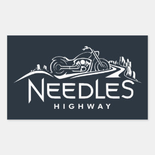 Needles Highway South Dakota Motorrad Rechteckiger Aufkleber