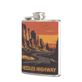 Needles Highway South Dakota Red Sky Flachmann (Links)