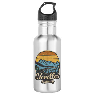 Needles Highway South Dakota Retro Edelstahlflasche