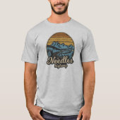Needles Highway South Dakota Retro T-Shirt (Vorderseite)