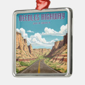 Needles Highway Süd Dakota Landschaft Ornament Aus Metall (Links)
