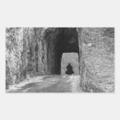 Needles Highway Tunnel Rechteckiger Aufkleber (Vorderseite)