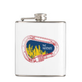 Needles Klettern Carabiner Flachmann (Vorderseite)