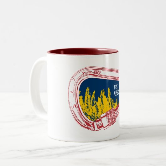 Needles Klettern Carabiner Zweifarbige Tasse (Vorderseite Links)