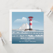 Needles Leuchtturm Karte (Vorderseite/Rückseite Beispiel)