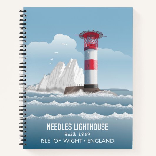 Needles Leuchtturm Notizblock (Vorderseite)
