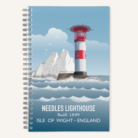 Needles Leuchtturm Notizblock (Vorderseite)