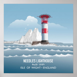 Needles Leuchtturm Poster