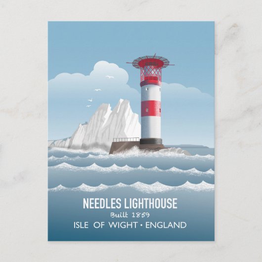 Needles Leuchtturm Postkarte (Vorderseite)