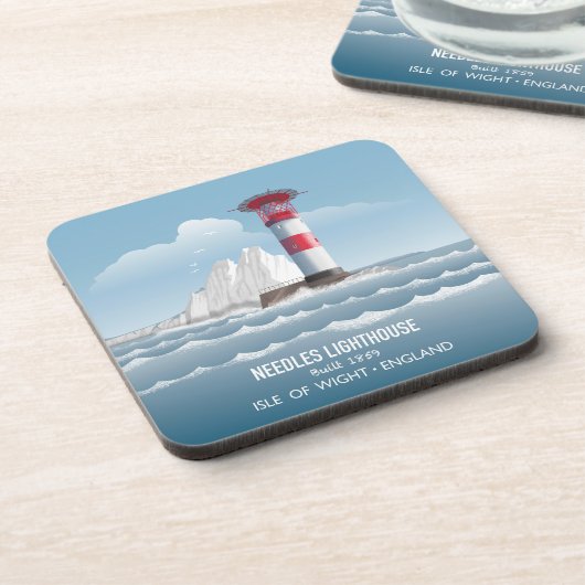 Needles Lighthouse Getränkeuntersetzer (Linke Seite)