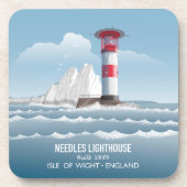 Needles Lighthouse Getränkeuntersetzer (Vorderseite)