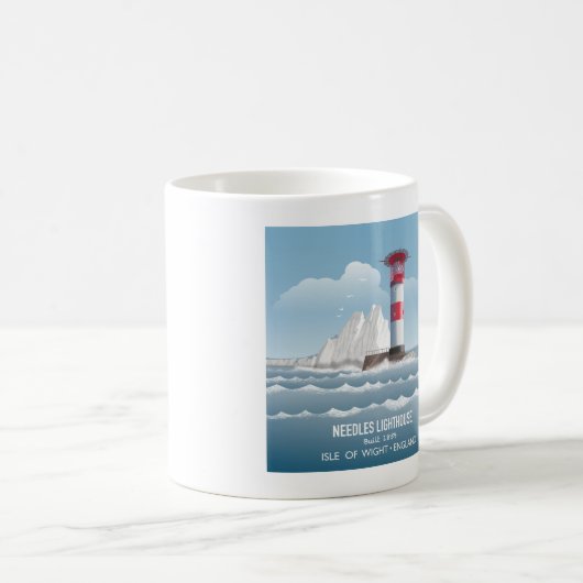 Needles Lighthouse Kaffeetasse (VorderseiteRechts)