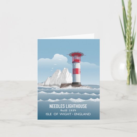 Needles Lighthouse Karte (Vorderseite)