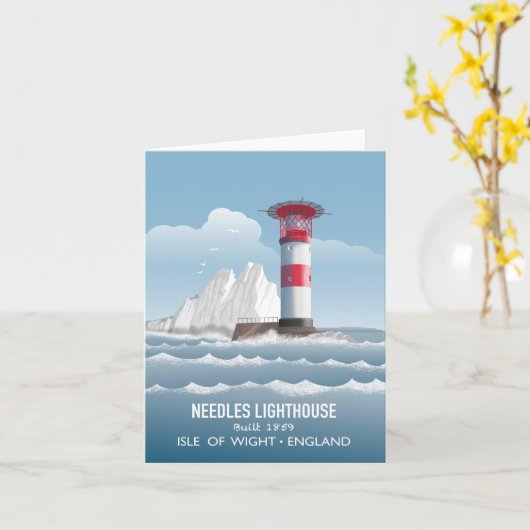 Needles Lighthouse Karte (Gelbe Blume)