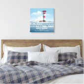 Needles Lighthouse Leinwanddruck (Insitu (Schlafzimmer))