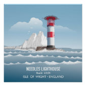 Needles Lighthouse Poster (Vorderseite)