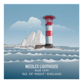 Needles Lighthouse Poster