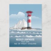 Needles Lighthouse Postkarte (Vorderseite)