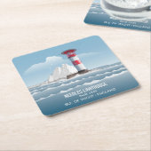 Needles Lighthouse Rechteckiger Pappuntersetzer (angewinkelt)