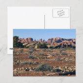 Needles vom Pothole Point Trail Canyonlands Postkarte (Vorne/Hinten)