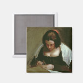 Needlewoman, c.1640-50 magnet (Vorderseite/Rückseite)