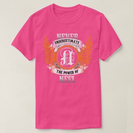 Neel Name Shirt nie unterschätzen den Power n (Design vorne)