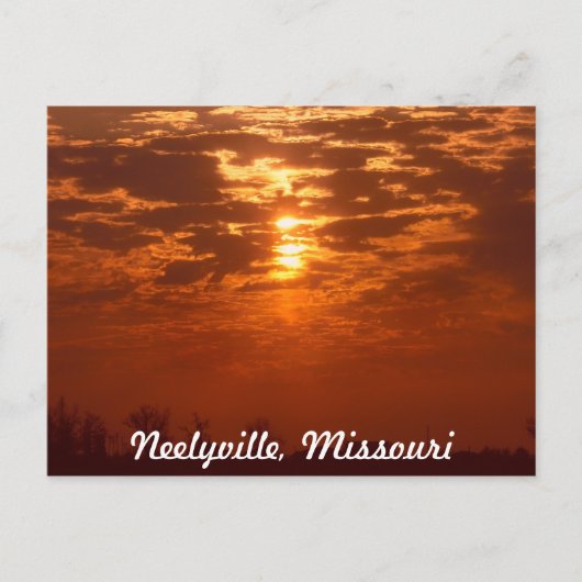 Neelyville Missouri Postkarte (Vorderseite)