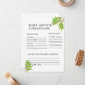 Neem Blossoms Baby Advice for the Elents-to-be Mitteilungskarte (Vorderseite/Rückseite Beispiel)