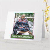 Neem Karoli Baba Cards Karte (Gelbe Blume)