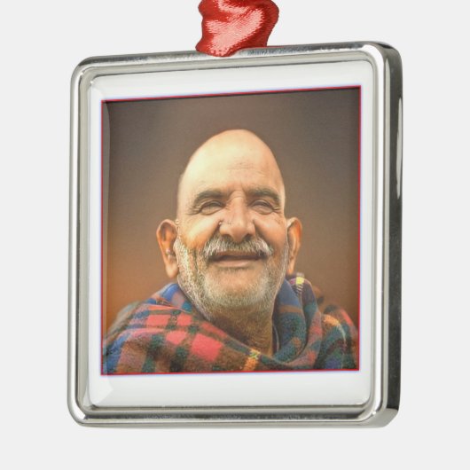 Neem karoli baba ornament aus metall (Links)