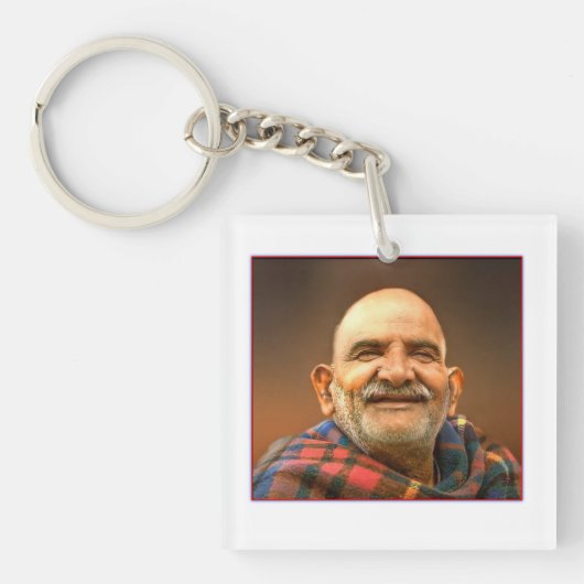 Neem Karoli Baba  Schlüsselanhänger (Vorderseite)