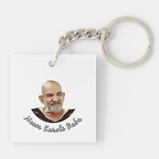 Neem Karoli Baba Schlüsselanhänger (Rückseite)