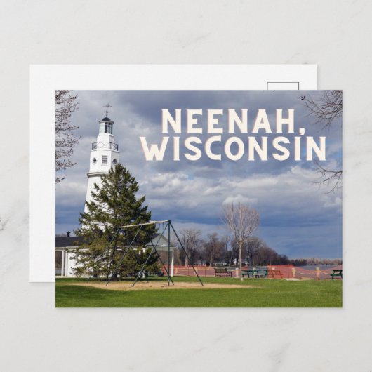 Neenah, Wisconsin Postkarte (Vorne/Hinten)