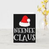 Neenee Claus Christmas Santas Pajama Family Matchi Karte (Gelbe Blume)