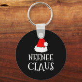 Neenee Claus Christmas Santas Pajama Family Matchi Schlüsselanhänger (Vorderseite)