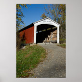 Neet Covered Bridge Parkplatz Landkreis IN Poster (Vorne)