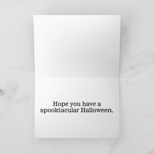 Nefarious Glows Halloween Horror Pumpkin Karte (Innenseite)