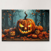 Nefarious Gwer Pumpkin im Wald Puzzle (Horizontal)