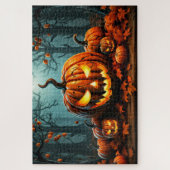 Nefarious Gwer Pumpkin im Wald Puzzle (Vertikal)