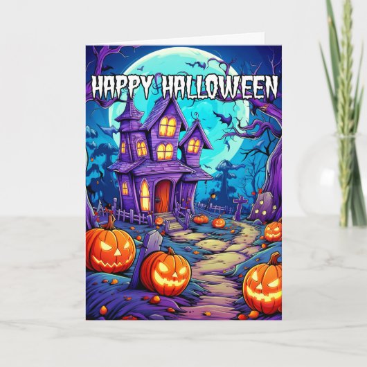 Nefarious Spooky Spuk House Karte (Vorderseite)