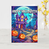 Nefarious Spooky Spuk House Karte (Gelbe Blume)