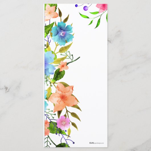 Nefeli Menu Menükarte (Rückseite)