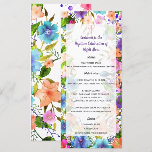 Nefeli Menu Menükarte (Vorne/Hinten)