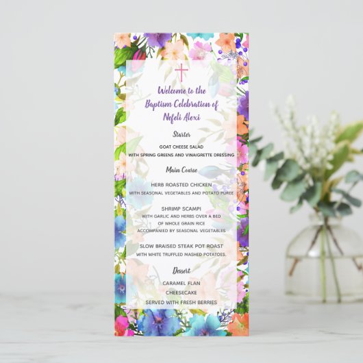 Nefeli Menu Menükarte (Stehend Vorderseite)