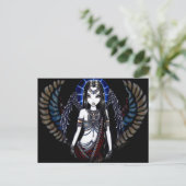 Nefertari Angelic Egyptian Goddess Postcard Postkarte (Stehend Vorderseite)