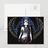 Nefertari Angelic Egyptian Goddess Postcard Postkarte (Vorne/Hinten)